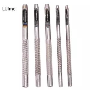 LUImo 5 Chiếc Da Hình Tròn Lỗ Punch Kit Dây Đồng Hồ Rỗng DIY Dụng Cụ Có Hộp SBS