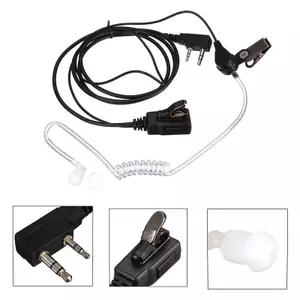 Tai nghe phong cách FBI Tai nghe Tai nghe Mic An ninh Radio Walkie Talkie Pro 2 Pin
