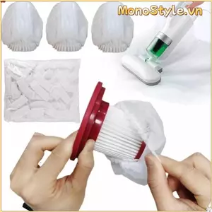 Lưới lọc máy hút bụi MONOSTYLE, Bộ lọc thu gom bụi lưới bền, Phụ kiện vỏ lọc không dệt chống bụi dùng một lần