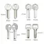 Bộ chìa khóa E118 nk 2 Pa Thép không gỉ bền bỉ Chống rỉ Kích thước chính xác cho phòng khách sạn Sử dụng sao chép chìa khóa [VN]