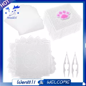 20 Chiếc Cầu Chì Lớn Hạt Pegboards Vuông Nhựa Hạt Ban 5 Mm Cầu Chì Trong Suốt Hạt Ban Nhựa Tan Chảy Hạt Ban