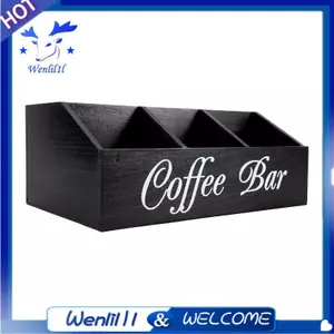 Trạm Cà Phê Quầy Tổ Chức Mặt Bàn Giỏ Gỗ Giá Đỡ Gỗ Cà Phê Pods Giá Đỡ Giỏ Chứa Đồ Cho Văn Phòng