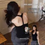 Ấm áp Xiaoai Cổ Chữ U Dây Áo Vest Camisole Xuân Hè Dây Áo Vest Có Miếng Lót Ngực Phù Hợp Với Slim-fit Bên Trong Sling AXPR