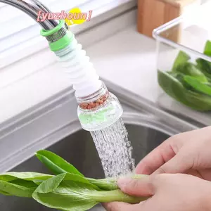 Đầu nối vòi 360° xoay, tăng áp vòi sen, mở rộng cho bồn rửa bếp, bộ lọc nước than hoạt tính, đầu nối vòi phun