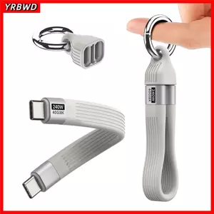 Móc khóa USB YRBWD, Cáp sạc nhanh PD240W Type C, Dây USB4.0 Type C 40Gbps cho 15 / / / 8K @ 60Hz
