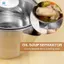Máy tách dầu súp bằng thép không gỉ 1000Ml, Máy tách mỡ dầu lọc dầu có nắp lọc nấu súp dầu