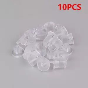 Littleloves1 10 Chiếc PC Trong Suốt Quảng Cáo Móng Tay Thủy Tinh Móng Tay Braet Vô Hình Nhựa Vít Mờ VN