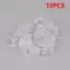 Littleloves1 10 Chiếc PC Trong Suốt Quảng Cáo Móng Tay Thủy Tinh Móng Tay Braet Vô Hình Nhựa Vít Mờ VN