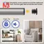 15 Chiếc Nhựa Đen Trống Cuối Nắp Ống Tròn Chèn Ống Bung 16mm