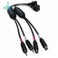 Bộ mở rộng âm thanh Cáp mạng 100M Đỏ trắng sang RJ45 Mở rộng truyền tín hiệu 100m cho người chơi âm thanh