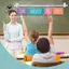 Bộ bảng tin lịch lật cầu vồng có giá đỡ, giá đỡ lịch có thể điều chỉnh bao gồm 54 thẻ ngày