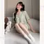 Set Pyjama Cộc Cổ Vest Hoạ Tiết Hoa Nhí S05 LIPU