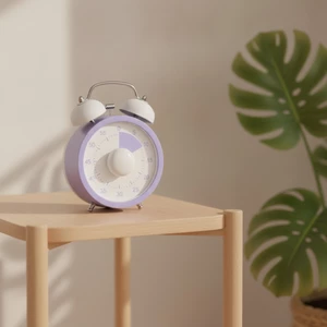 Hẹn giờ hai vòng Đồng hồ cơ để bàn có chuông Hướng dẫn sử dụng Không cần pin cho học sinh, học tập, bàn làm việc