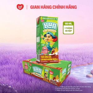 Sữa lúa mạch KUN vị socola thùng 48 hộp x 180ml