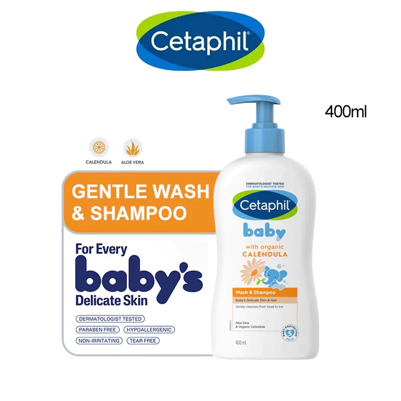 Sữa tắm gội Cetaphil Baby Calendula 400ml