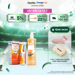 Bộ 1 Sữa Tắm Gội Hằng Ngày Cho Bé Lactacyd Baby Active Play 500ml + 1 Thực phẩm bảo vệ sức khỏe Pharmaton Energy Fizzi