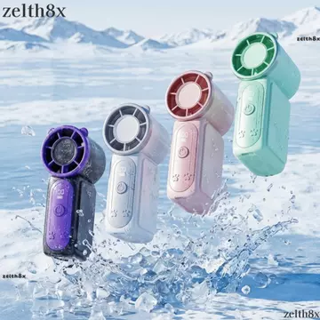 Quạt cầm tay cầm tay ZELLH, Màn hình kỹ thuật số Quạt siêu Mini cỡ bỏ túi nhỏ có thể sạc lại USB di động Quạt cầm tay có độ ồn thấp ngoài trời