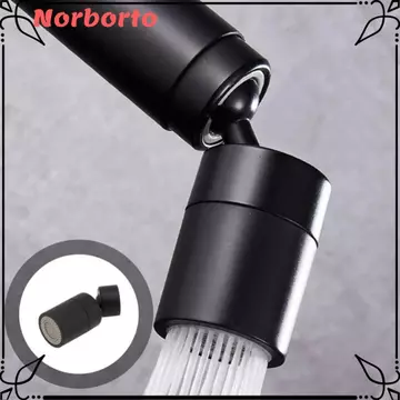 Bộ lọc đầu phun vòi NORBORTO, 2 chế độ 360° Máy sục khí vòi nước quay, Vòi phun nước Vòi phun nước Vòi phun bong bóng phòng tắm