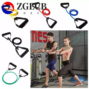ZGECB Dây kéo kháng lực ZGECB, Dây kéo Yoga đàn hồi 5 cấp độ, Dây kháng lực đa chức năng có tay cầm Dây kháng lực co giãn Tập thể dục