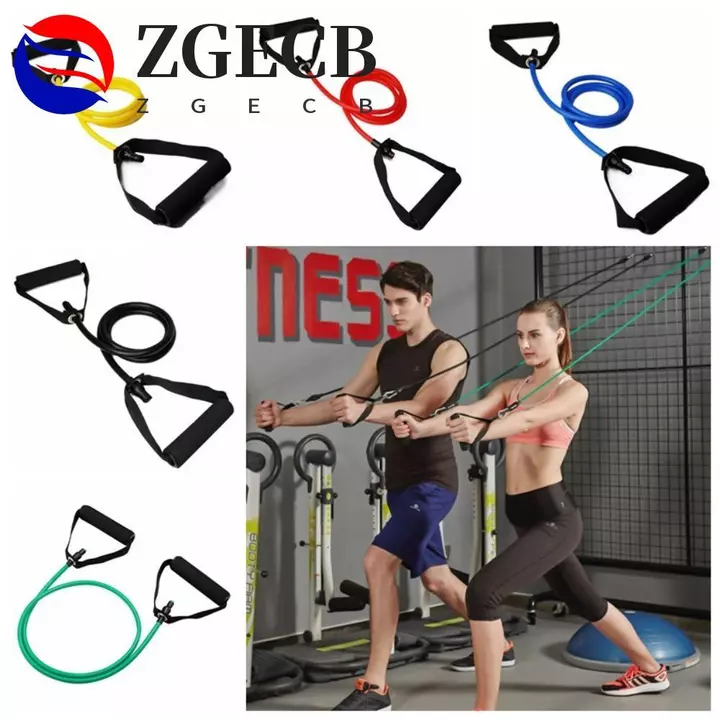 ZGECB Dây kéo kháng lực ZGECB, Dây kéo Yoga đàn hồi 5 cấp độ, Dây kháng lực đa chức năng có tay cầm Dây kháng lực co giãn Tập thể dục
