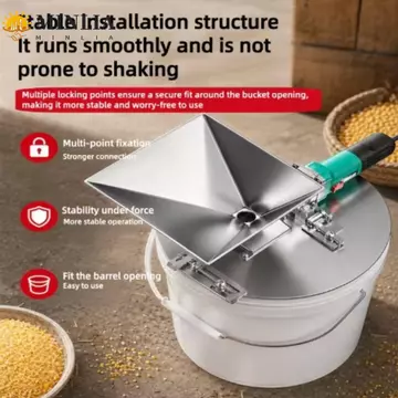 Máy mài ngô MINLIA, có màn hình Máy mài thức ăn bằng thép không gỉ, Máy nghiền ngô Máy mài nhỏ Máy mài DIY Máy mài đa chức năng Phễu giống Sử dụng