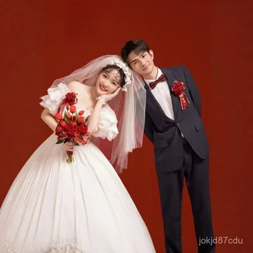 Ảnh cưới phong cách hỷ sự mới của studio ảnh Phong cách tân Trung Hoa cổ điển đế đỏ Chụp ảnh cưới, chụp váy cưới chính