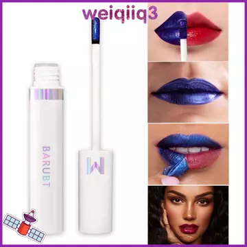 WEIQIPH Lip Stain Tint, Hình xăm lột da chống thấm nước bằng kim loại, Cải thiện làn da Chống chuyển giao Son môi lâu trôi Ứng dụng trang điểm