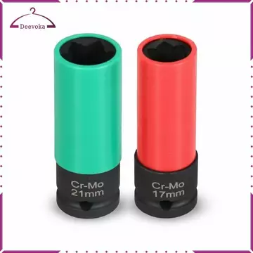 2 Miếng Ổ Cắm Chống Trộm Có Tay Nhựa Chống Rỉ Sét Khóa Bánh Xe Ổ Cắm Lug Nut Remover Set Nhỏ Gọn Cho Chủ Ô Tô, Nhà Để Xe