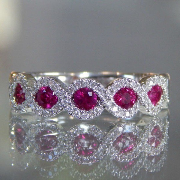 Women's Gemstone Wedding Ring by Benerainboze