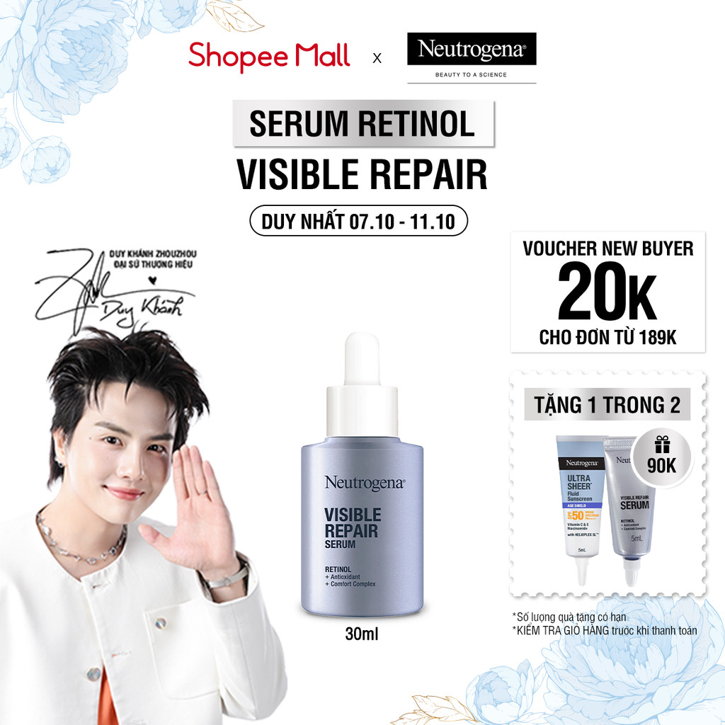 Serum Retinol Chống Lão Hóa Giảm Nhăn Neutrogena® Visible Repair Serum (30ml)
