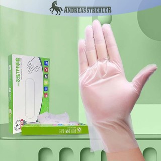 Onetimingfine 100 Cái / hộp Găng Tay Cao Su Miễn Phí TPE Găng Tay Dùng Một Lần Trong Suốt Axit Chống Trơn Trượt An Toàn Làm Việc Cấp Thực Phẩm Găng Tay Vệ Sinh Gia Đình VN