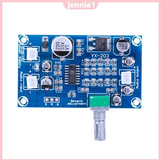 PT2399 Micro Reverberation Board DC6-15V M65831 Bộ khuếch đại Mono Preamp Reverb DC Bộ chuyển đổi nguồn đơn Bộ chuyển đổi tiền khuếch đại [jennie1.vn]