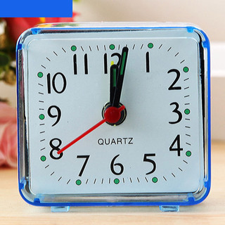 Đồng hồ báo thức Mini vuông Thiết kế đơn giản Đồng hồ báo thức đầu giường Đồng hồ để bàn cho người ngủ nặng