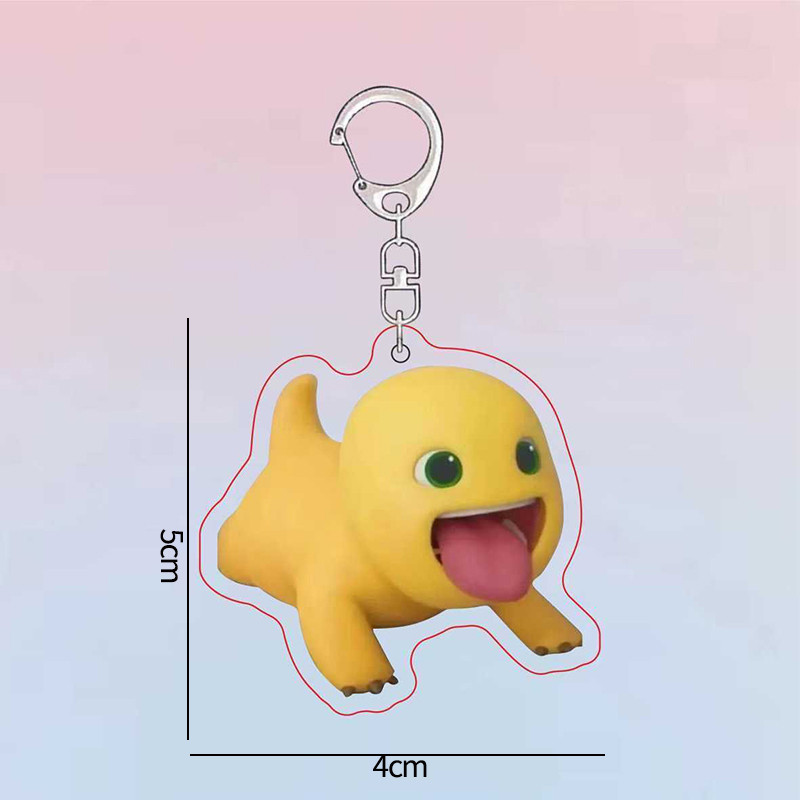 Nailong Meme Acrylic Keychain Accessories Cute Cartoon Nai Loong Bag Charms Animal Key Holder Backpack Pendant Jewelry G