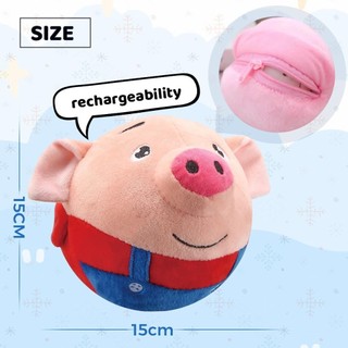 Nâng cấp Hoạt Động Di Chuyển Thú Cưng Sang Trọng Đồ Chơi Tương Tác Squeaky Bouncing Bóng Đồ Chơi Điện Tử Sang Trọng Bóng Cho Và Con Chơi Ngoài Trời Trong Nhà thay thế có thể giặt được