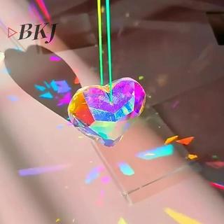 [KJ] Crystals Chuông gió Lăng kính Sun Catchers Trang sức thủ công Mặt dây chuyền sân vườn Cầu vồng Chaser Trang trí Cửa sổ Trang trí sân vườn [Mới]