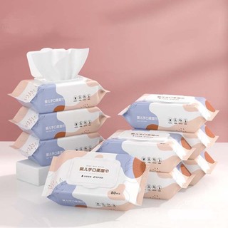 [Mẫu mới] Khăn ướt kháng khuẩn, không mùi dùng cho mẹ và bé Baby West Wipes - an toàn, không gây kích ứng da