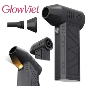 Máy Thổi Bụi Turbo 130000 RPM - Gió 52m/s Mạnh, Đèn LED, Dùng Cho Dọn Nhà & Ô Tô