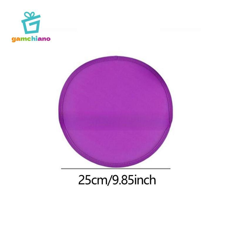 Quạt gấp 10x Quạt gấp di động Quạt tròn đĩa Polyester di động cho hoạt động ngoài trời, quảng cáo, hiệu suất