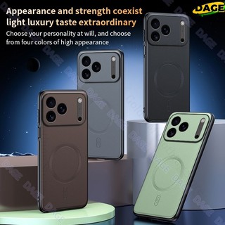 Ốp Điện Thoại Da Màu Nguyên Chất COD DAGE Cho IPhone 17 Air 16E 15 Pro Max 14 Plus Fundas Chống Sốc Cho Ốp Lưng Mềm Từ Tính