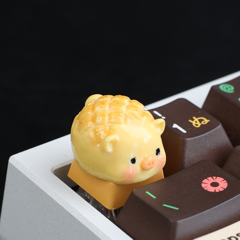 Keycap Artisan Nhím Hồng 3D | KCAP - World of keycaps
