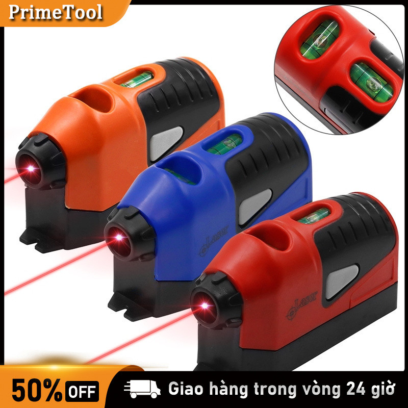Máy chiếu tia laser Cầm tay Ngang dọc Thước dây laser Mini dài 5M  Mini Đa năng