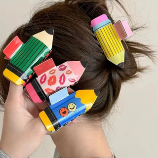 Kẹp Tóc Bút Chì Dễ Thương Cá Tính Vui Nhộn Sau Đầu Tóc Kẹp Cá Mập Kẹp Tóc