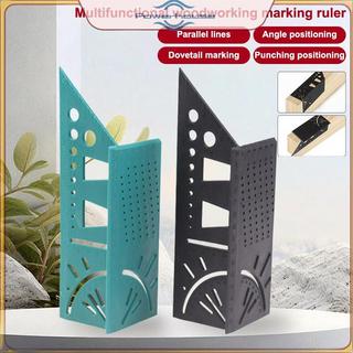 Điện Đa Năng Định Vị Thợ Mộc Thước Góc 3D Miter Dụng Cụ Đo Góc Đục Lỗ Định Vị Thước 45 Đường 90 Độ Thước.