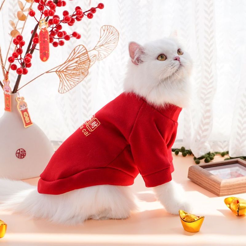 Quần Áo Thú Cưng Năm Mới Lễ Hội Ấm Áo Sư Tử Khiêu Vũ Teddy Bichon Corgi Nhỏ Vừa Chó Mèo Chó Quần Áo