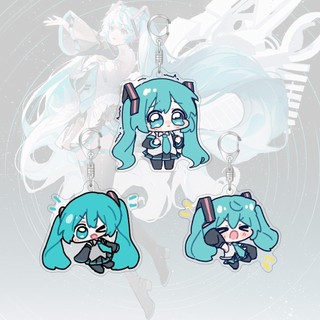 Móc Khóa Mica Keychain Miku Carton Dễ Thương phụ kiện trang trí chibi dễ thương