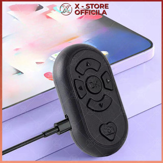 Remote lướt TikTok, Youtube, điều khiển Bluetooth pin sạc (kèm dây sạc),nút bấm rảnh tay chụp ảnh, lật trang sách - NLTT