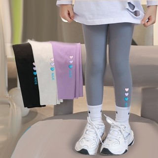 QuầN Legging Cao CấP MớI Cho Bé GáI ThiếT Kế In HìNh TráI Tim, Phong QuầN Bí Cho Bé GáI