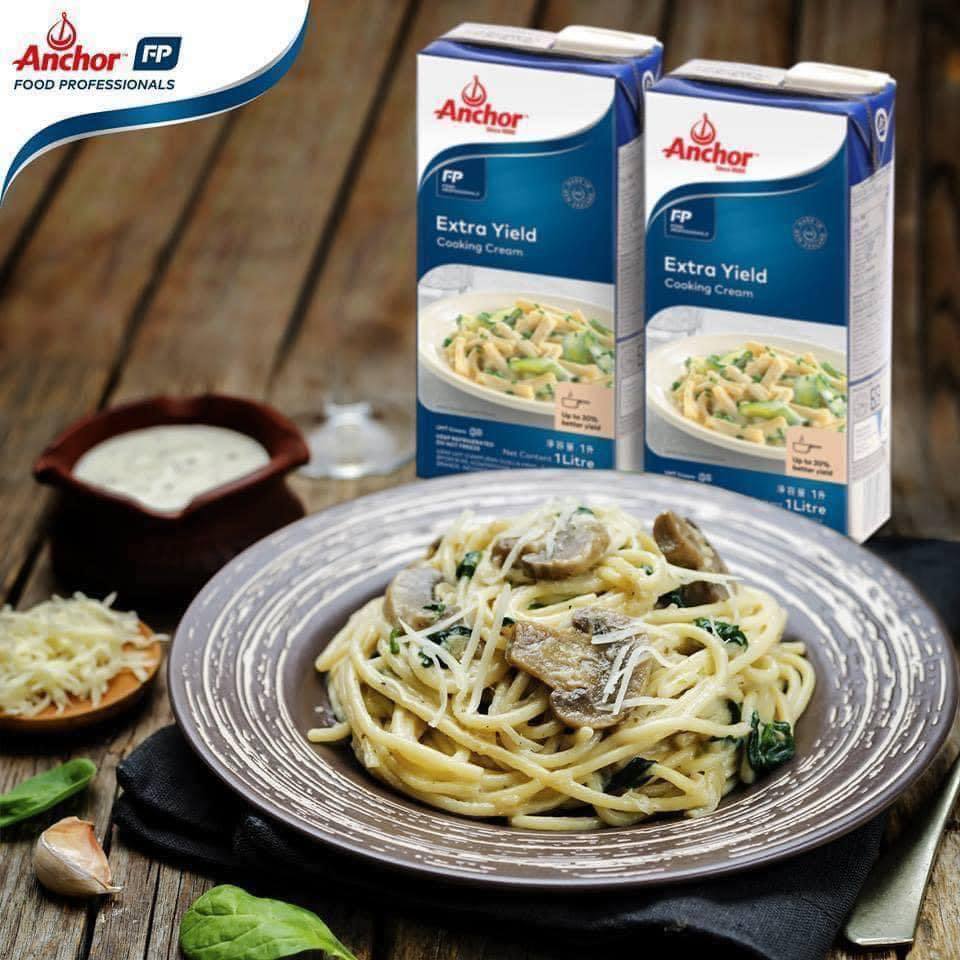 Kem nấu Cooking Cream Hiệu Anchor hộp 1L, Đơn Giản Tiện Lợi Cho Món Ăn Thêm Thơm Ngon