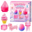 HT3 6 Cái / bộ Squishy Đồ Chơi Hộp Mù Bộ Thạch Tăng Chậm Popsicle Kem Trứng Giảm Căng Thẳng Đồ Chơi TH3